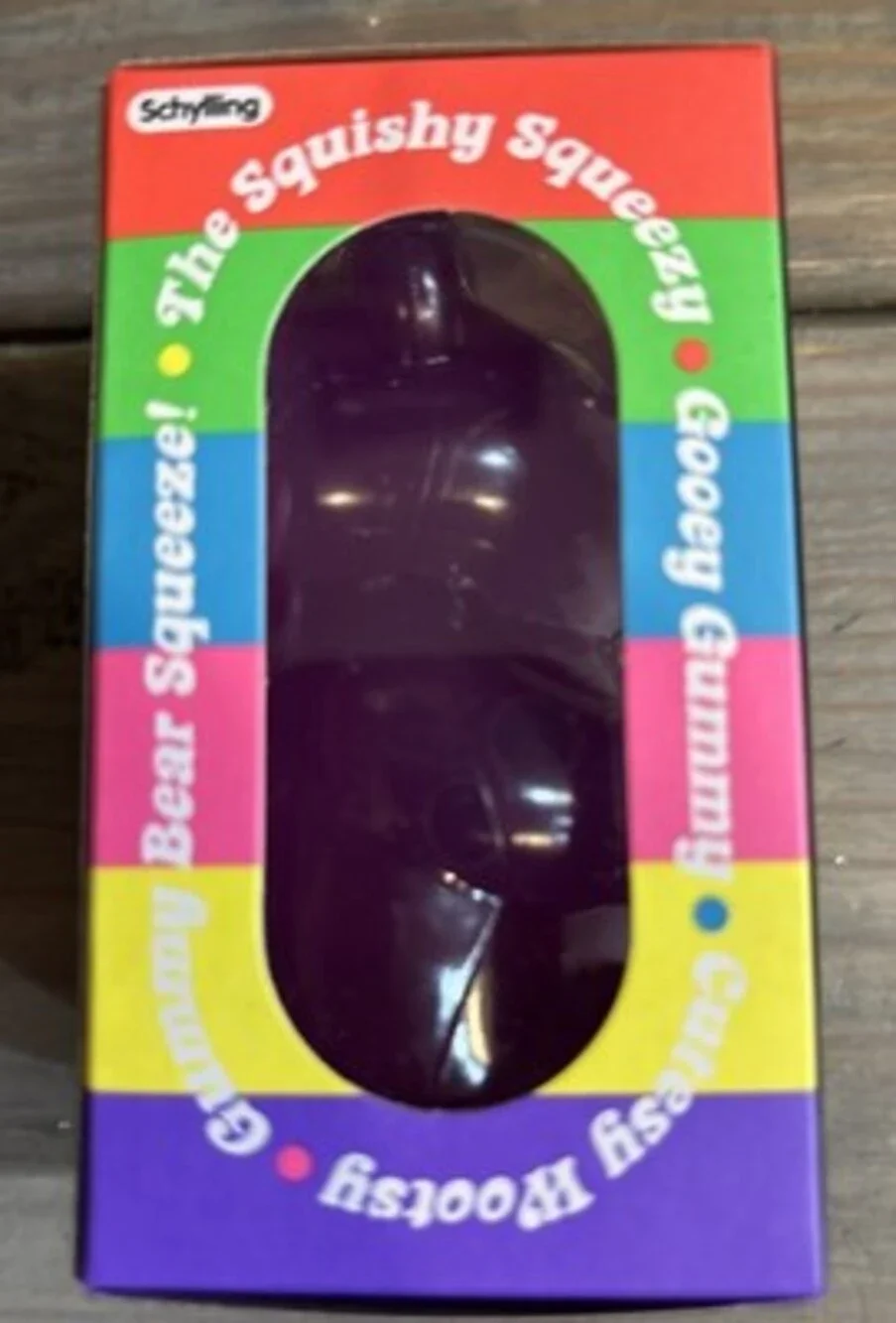 Needoh Gummy Bear Sensory Fidget Toy Jelly-Like Filling 3.5" Tall Purple 💜🧸 - Picture 5 of 5
